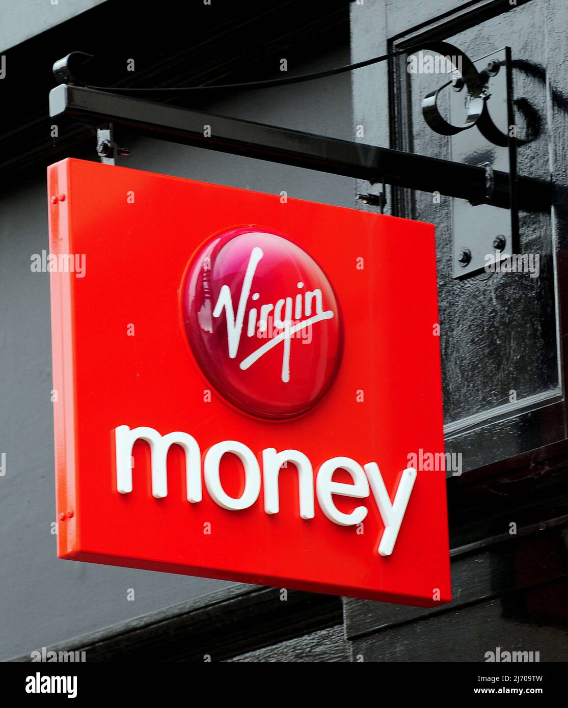 File photo dated 19/11/12 of a general view of a branch of Virgin Money in Derby city centre. Households are turning to credit cards in increasing numbers, according to Virgin Money as the high street bank revealed a boost in profits. Bosses said pre-tax profits soared to £315 million in the six months to the end of March compared with just £72 million in the same period a year ago. Issue date: Thursday May 5, 2022. Stock Photo