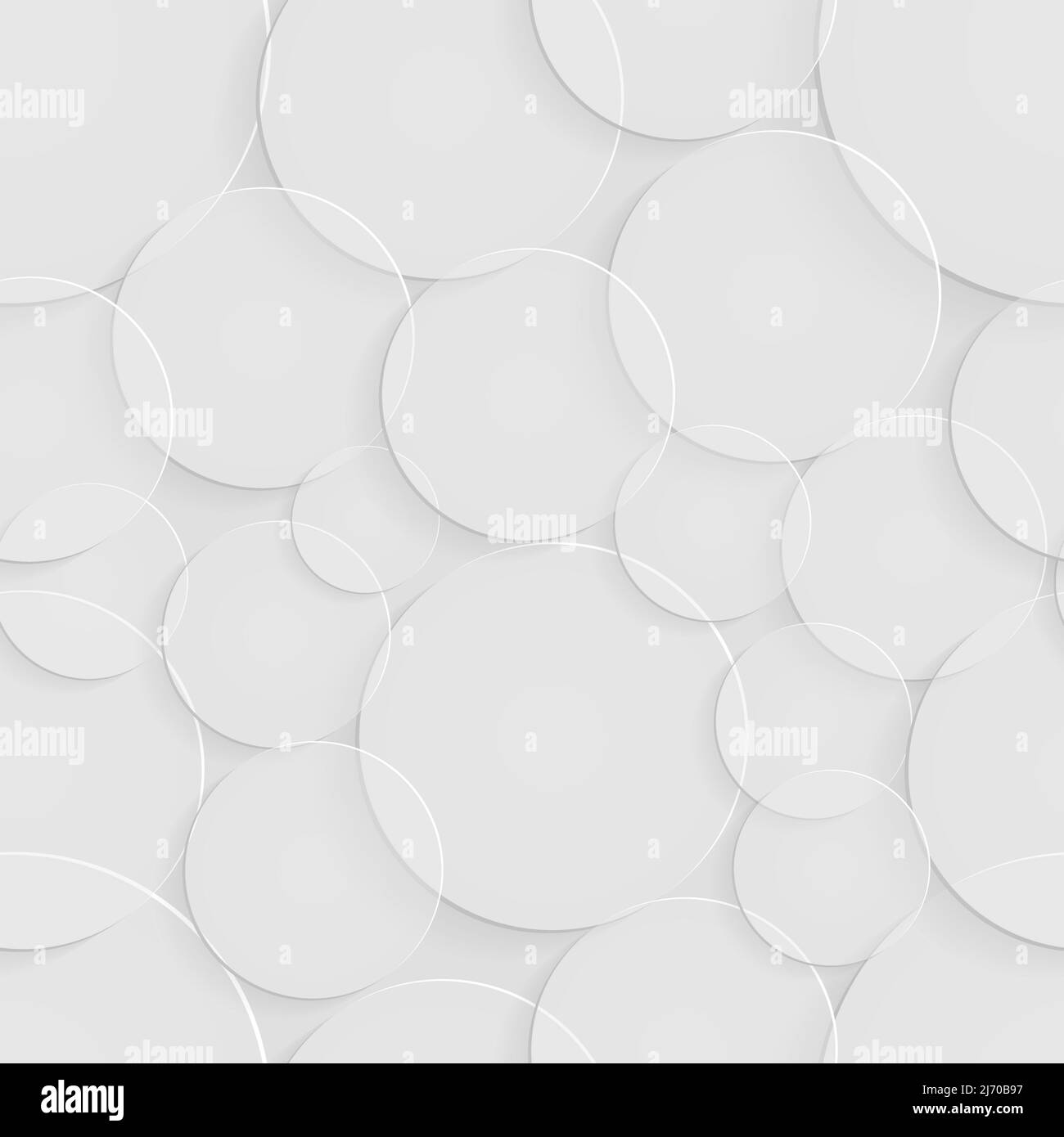 Seamless gray background from a set of circles of different sizes with ...