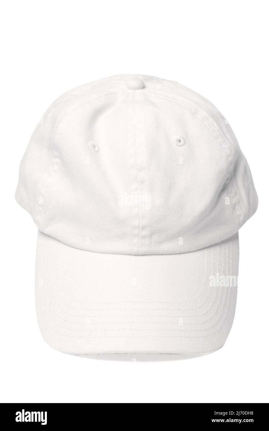 White baseball cap isolated on white background for design Stock Photo ...