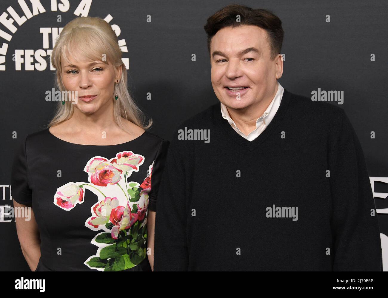 (L R) Kelly Tisdale and Mike Myers at the Netflix’s THE PENTAVERATE