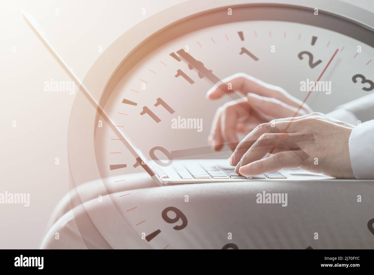 Business times working hours with digital communication technology