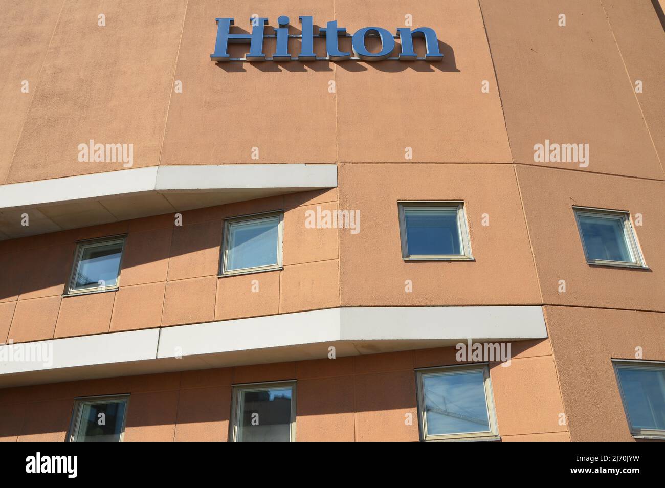 Hilton Stockholm Slussen Hotel, Sweden - April 2022. Stock Photo