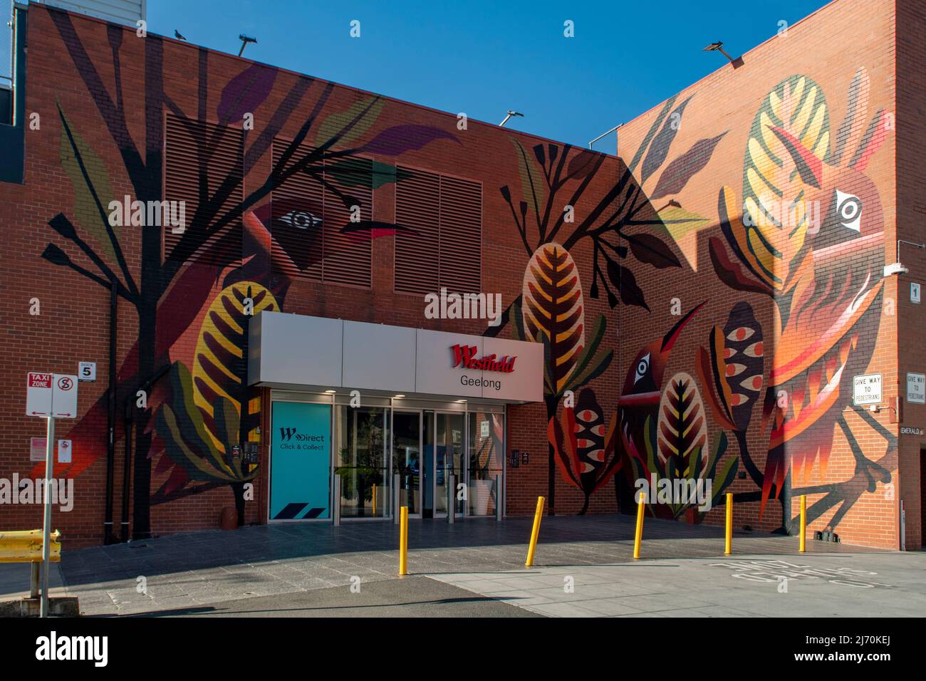 Westfields Entrance Street Art, Geelong, Victoria, Australia Stock