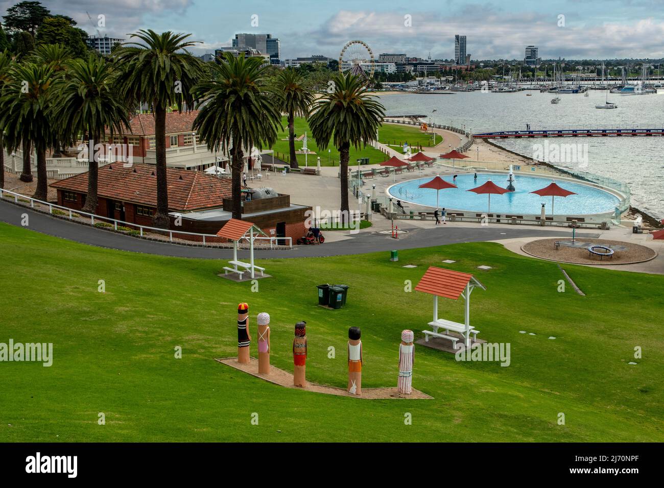 Waterfront, Geelong, Victoria, Australia Stock Photo