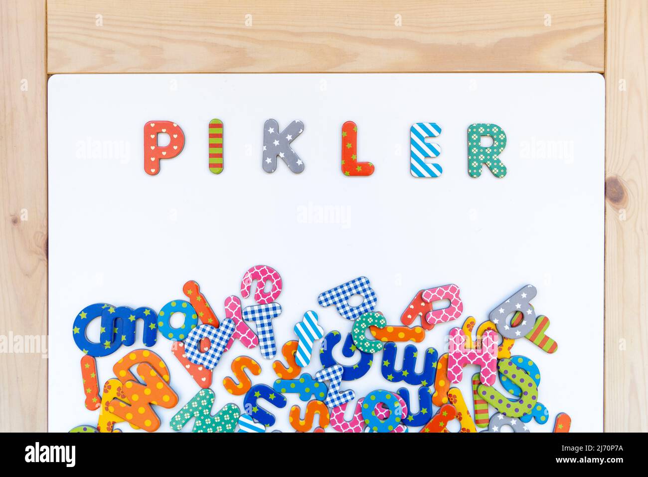 Pikler text. Pikler pedagogy is one of the alternative teaching methods that are supported by science. Stock Photo