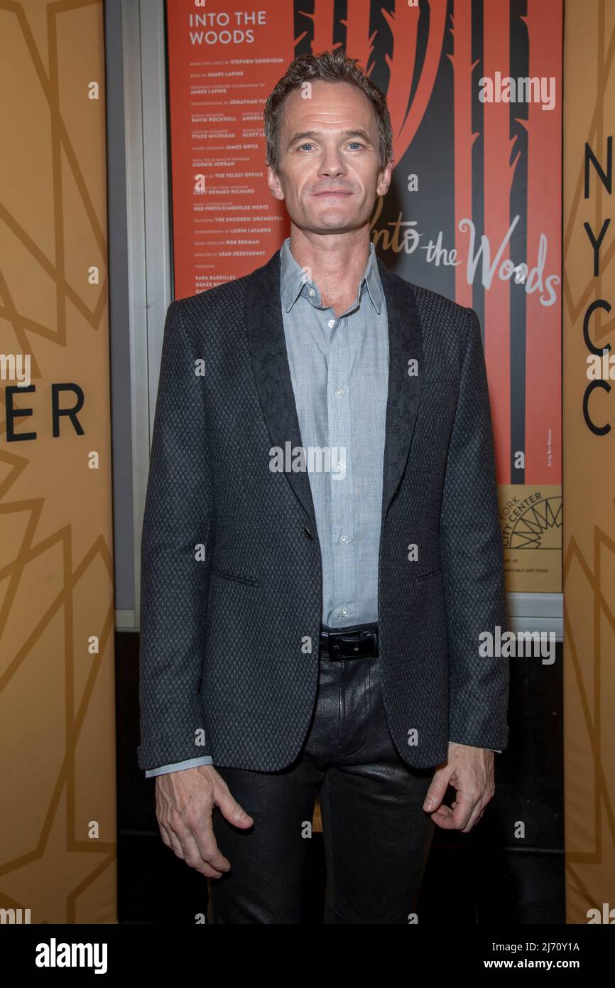 Neil Patrick Harris attends New York City Center Spring Gala Encores! "Into The Woods" at New York City Center in New York City. Stock Photo