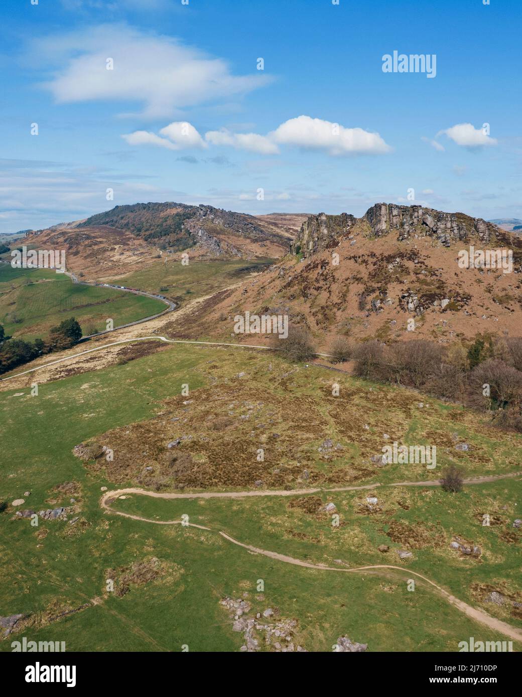 The Roaches ridge, Staffordshire, England Stock Photo