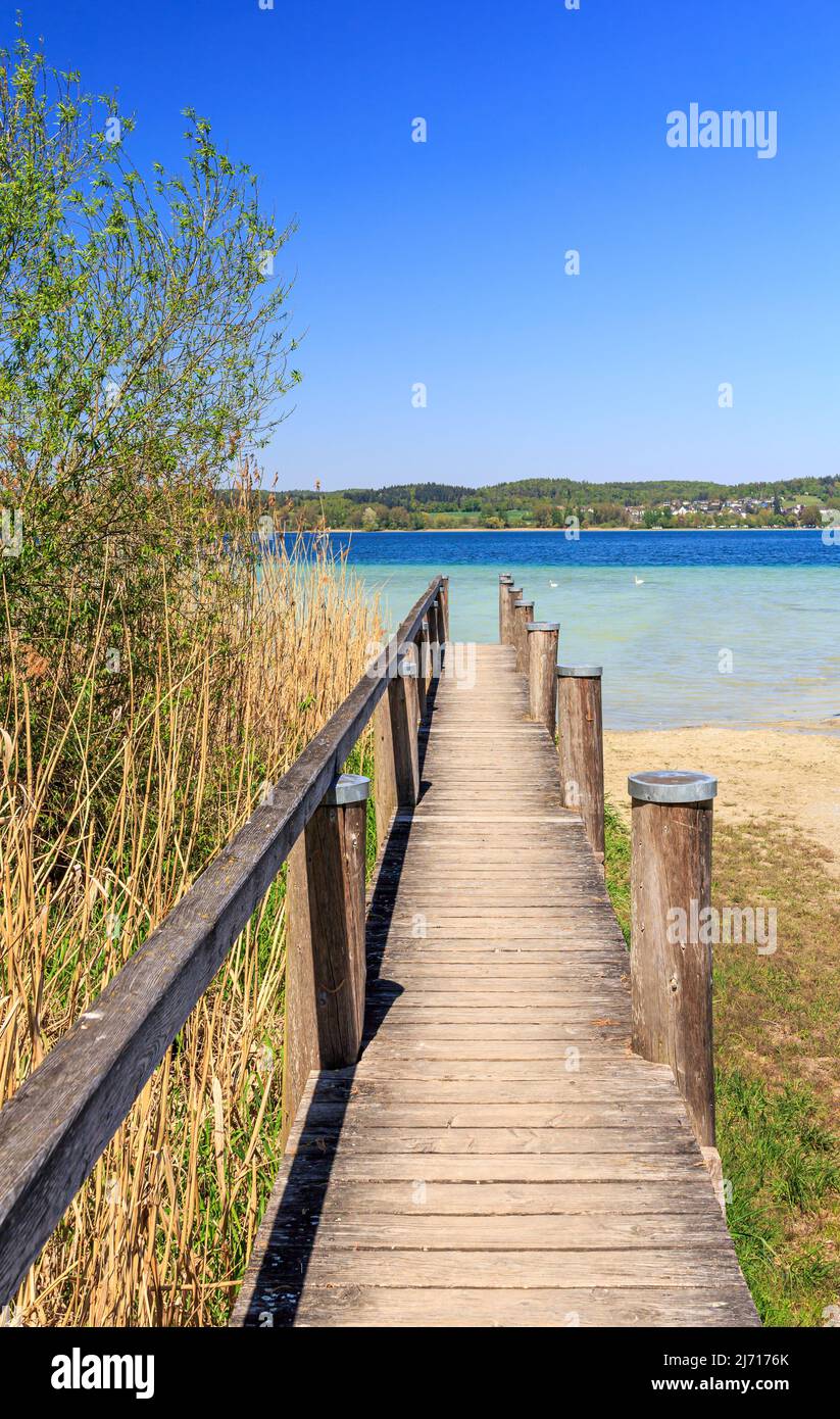 Scenic View over Lake Constance from Reichenau Island Stock Photo