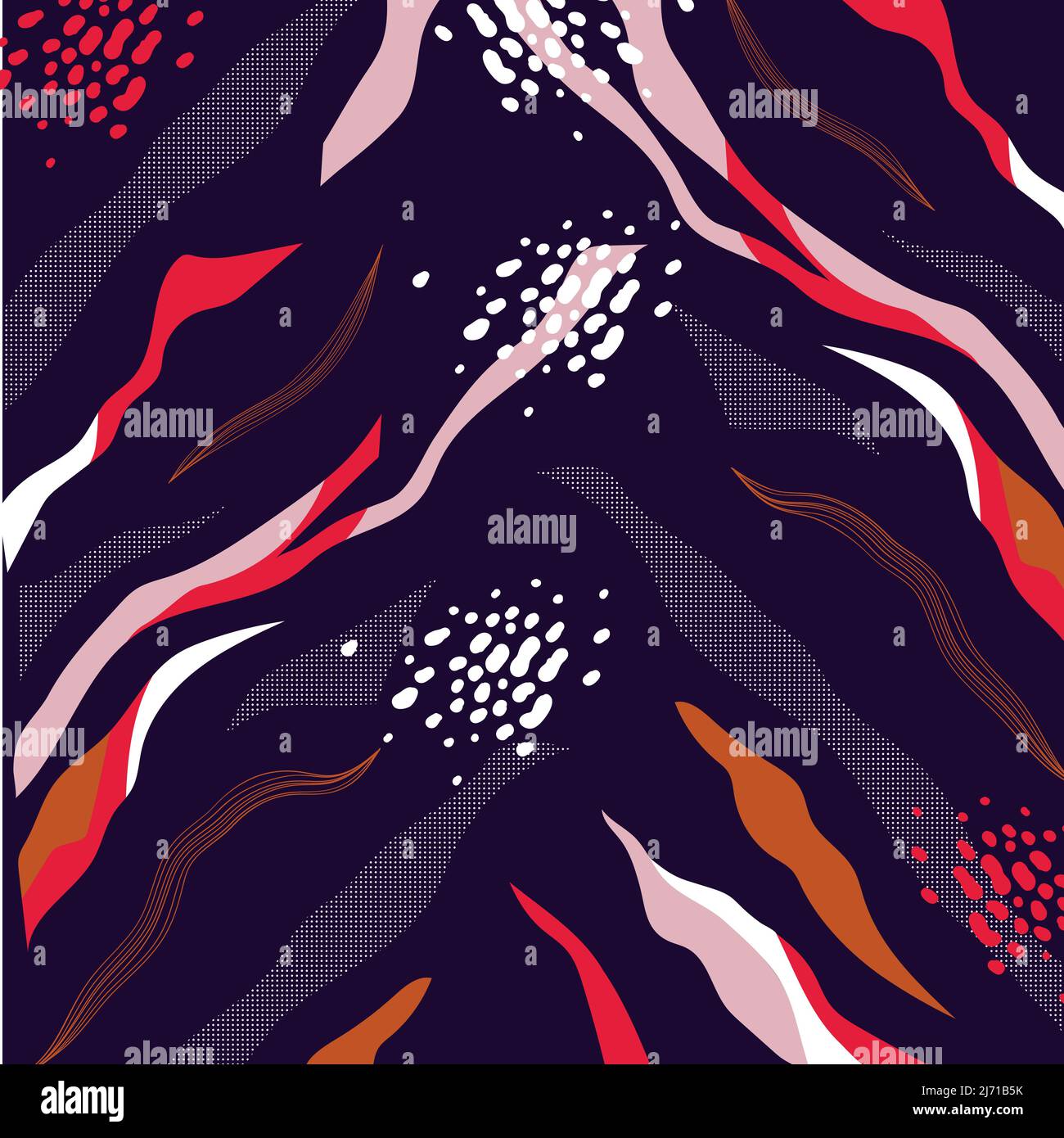 Abstract Colorful Wavy Pattern Stock Vector