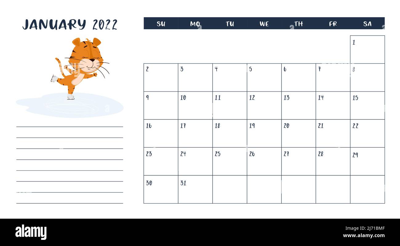 Printable calendar Cut Out Stock Images & Pictures - Alamy
