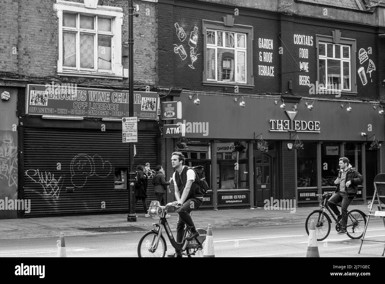 London Lane Market and the City of London Stock Photo - Alamy