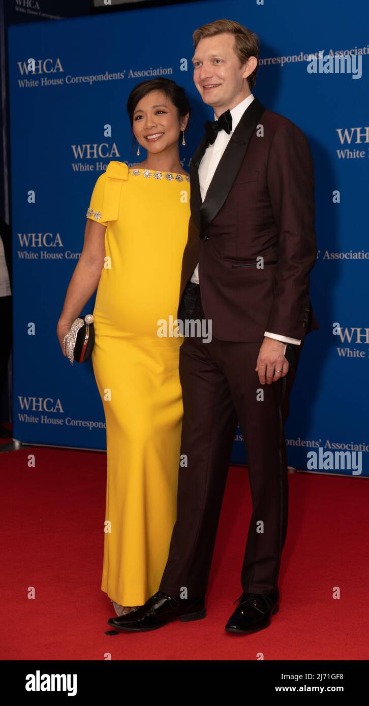 CBS News journalist Weijia Jiang and her husband Travis Luther Lowe are