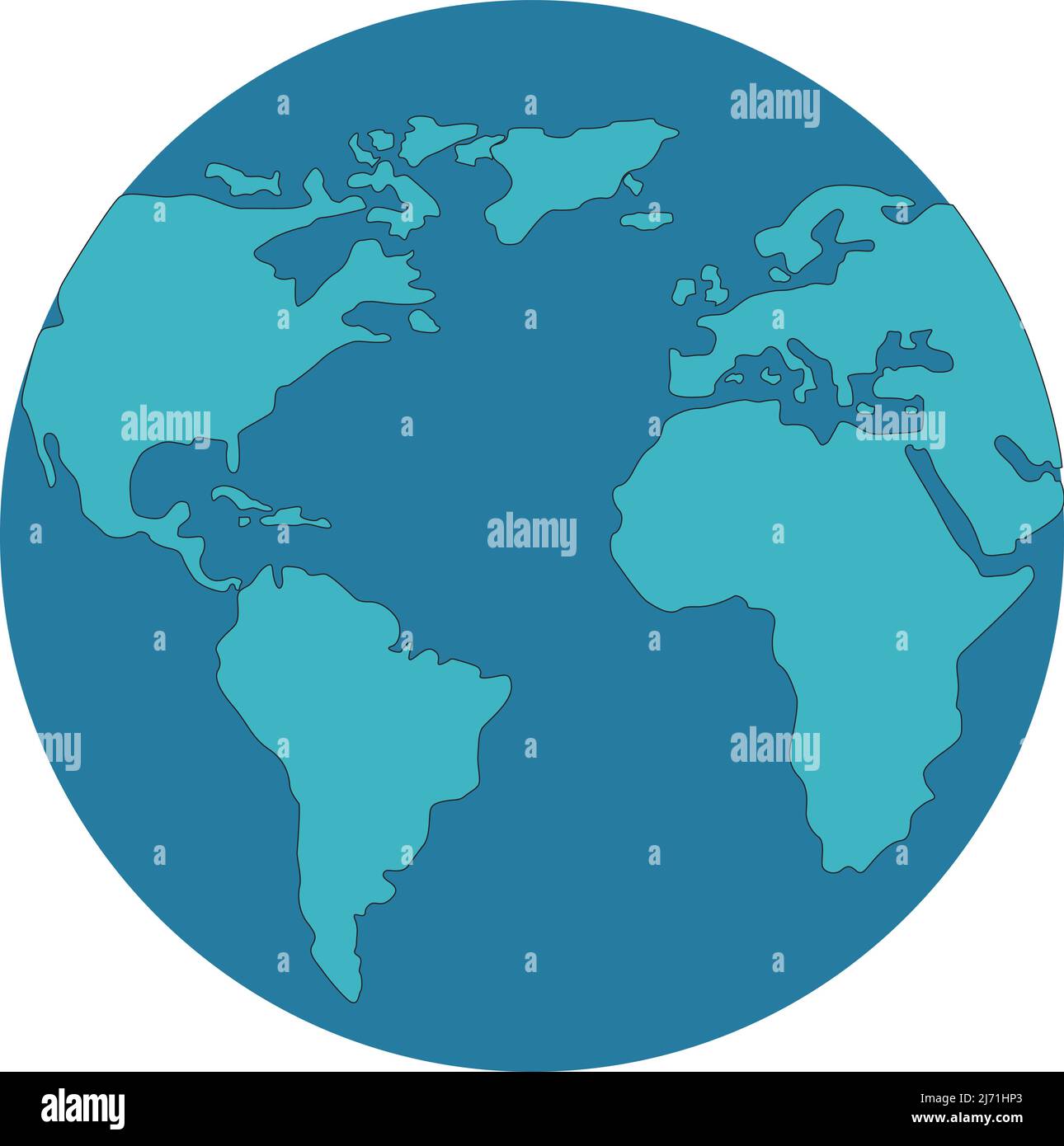 world map with the globe. with white background Stock Vector Image