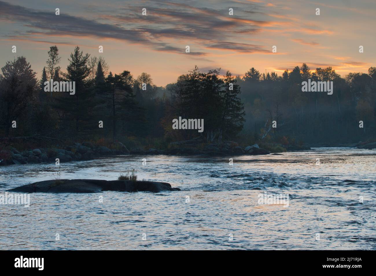 Am Upper Madawaska River, Whitney, Kanada Stock Photo