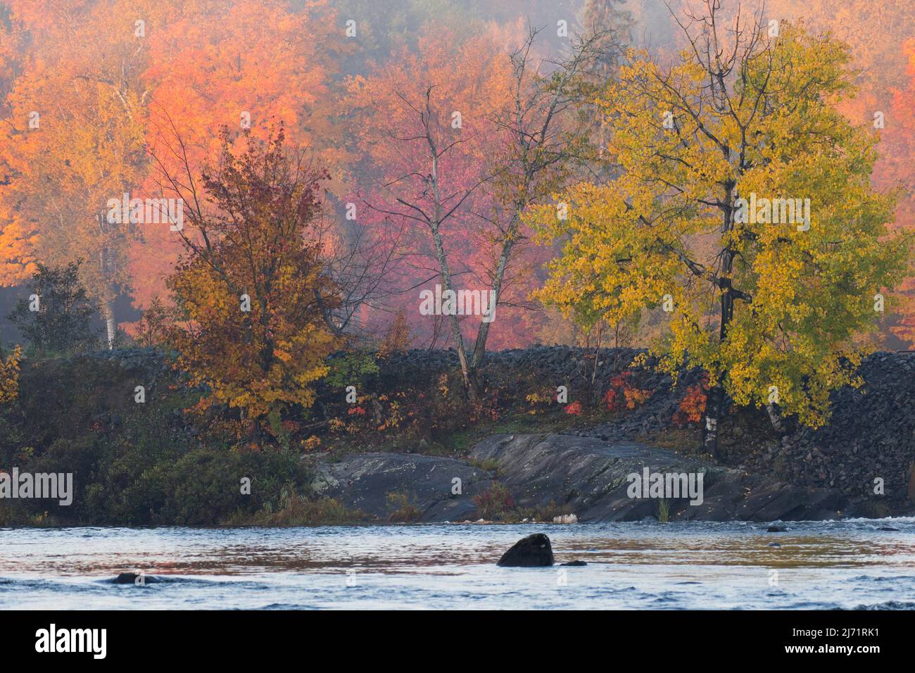 Am Upper Madawaska River, Whitney, Kanada Stock Photo