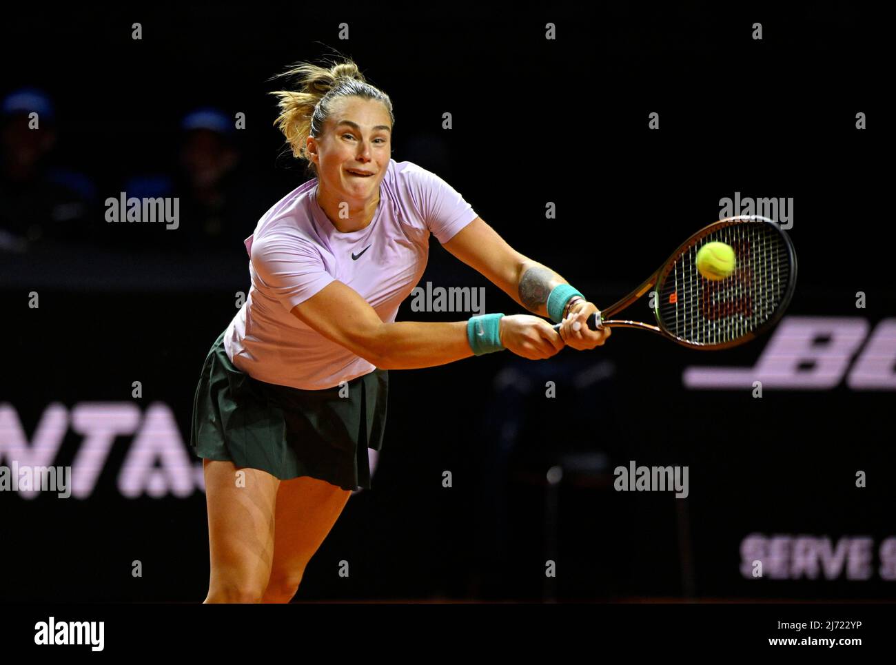 Aryna Sabalenka BLR, Aktion, Porsche Tennis Grand Prix, Porsche-Arena, Stuttgart, Baden-Wuerttemberg, Deutschland Stock Photo