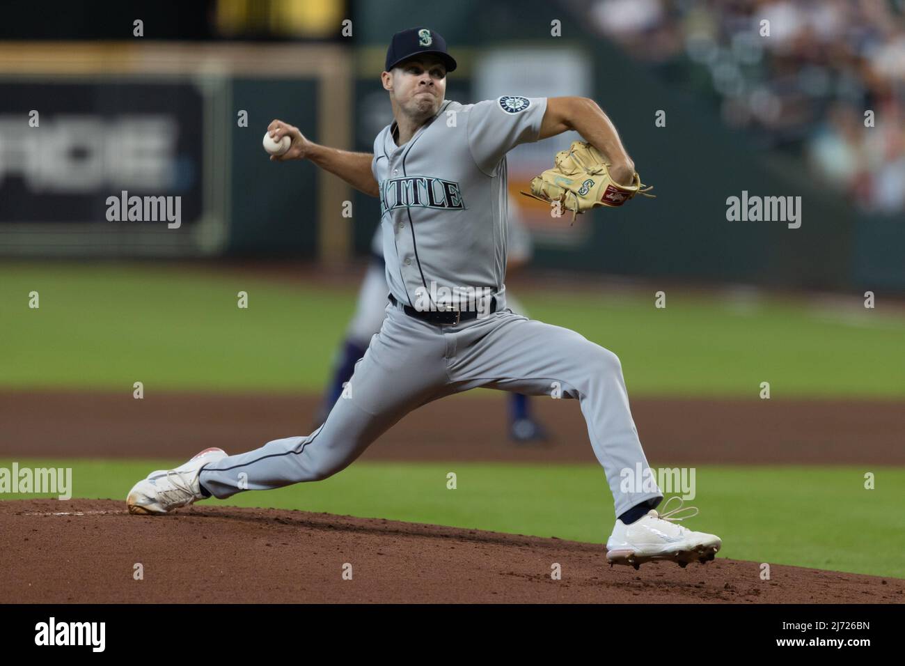 Seattle Mariners starting pitcher Matt Brash (47) in the bottom of