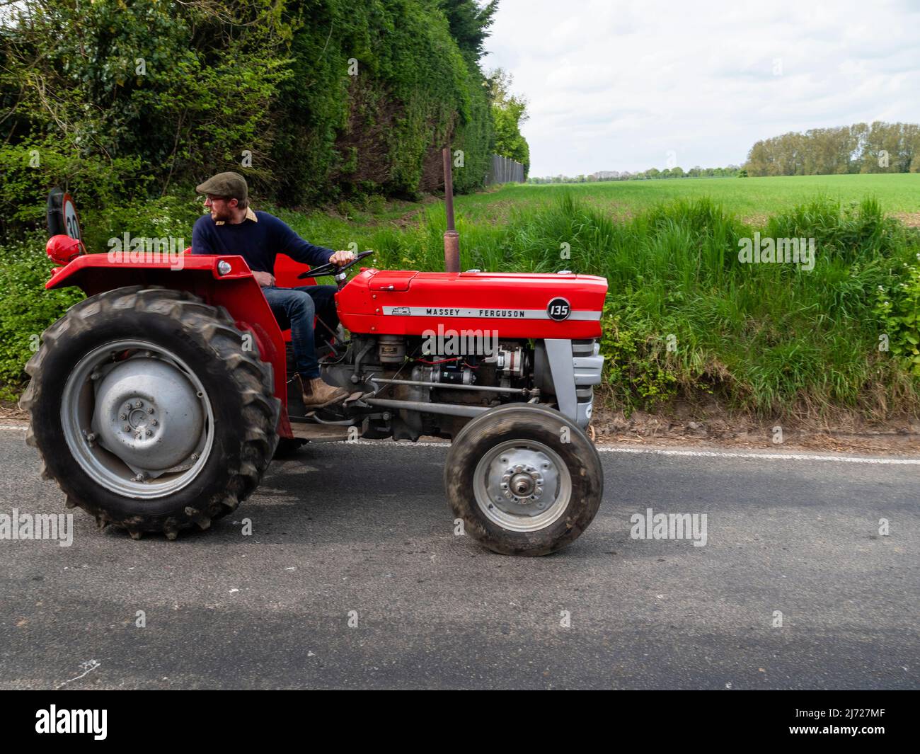 Gt. Bardfield Braintee Essex UK, 2nd May 2022. Stebbing Tractor Run an