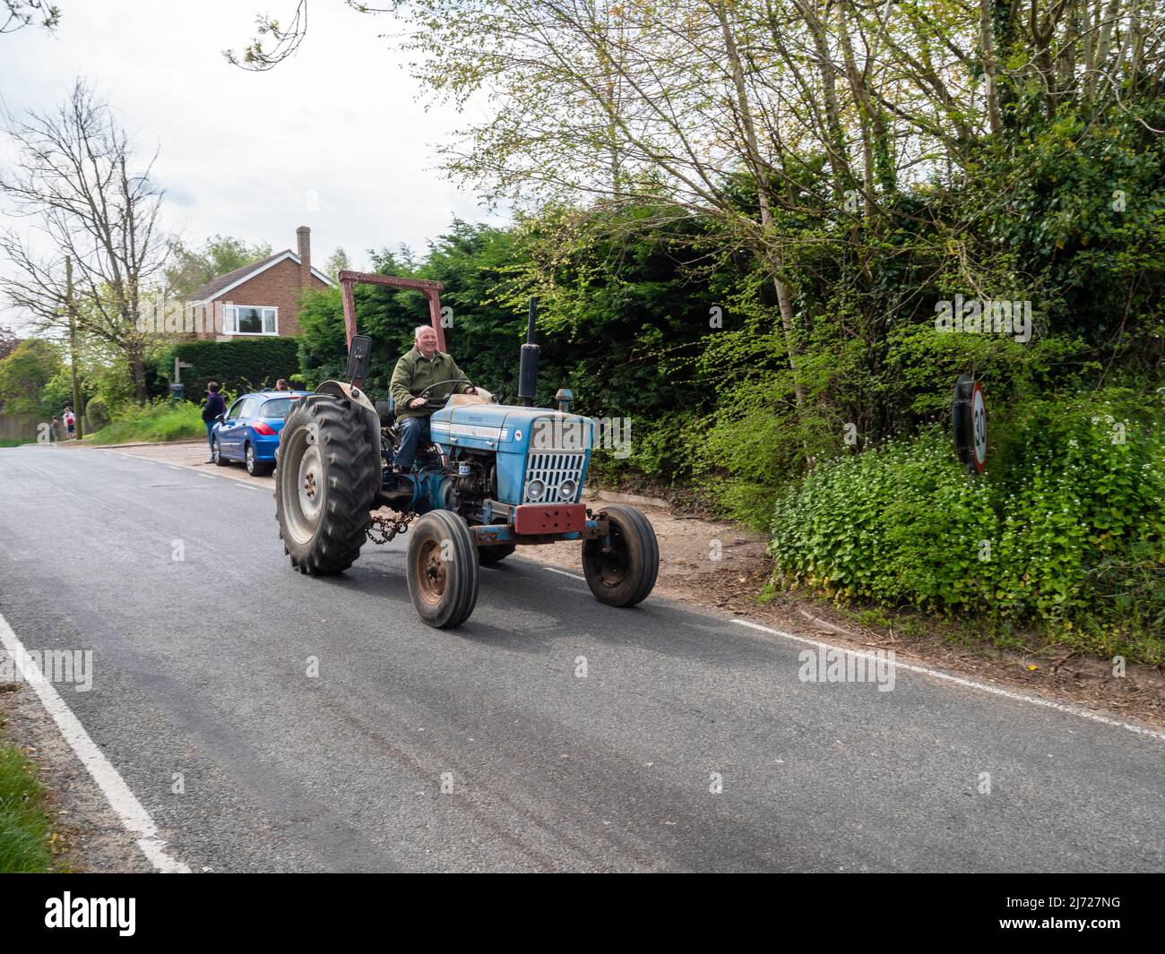 Gt. Bardfield Braintee Essex UK, 2nd May 2022. Stebbing Tractor Run an