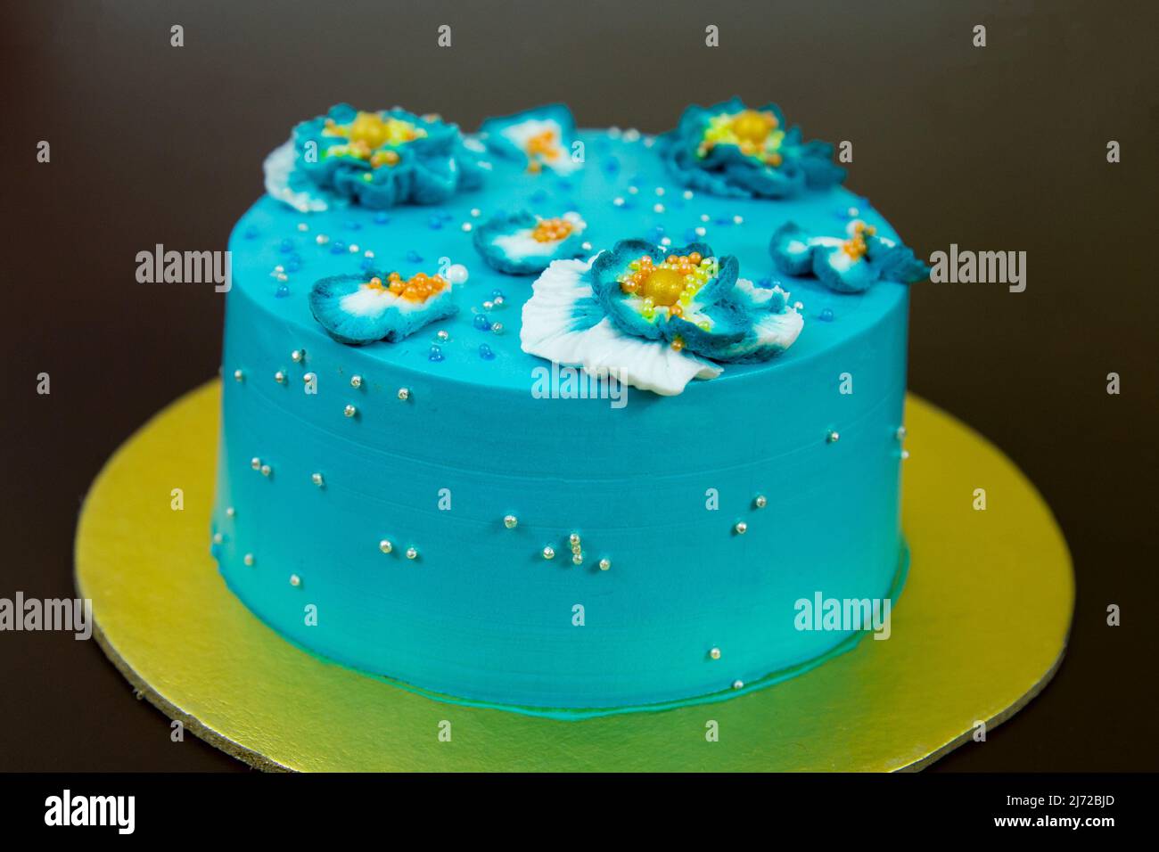 pastry cake flower design Stock Photo Alamy