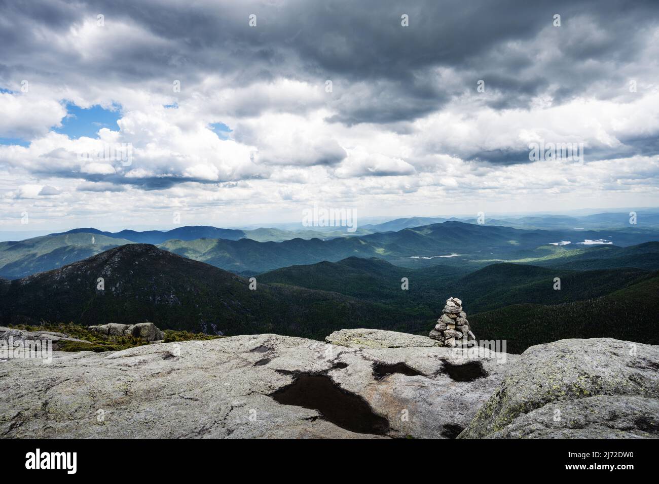 View from the top of Mt. Marcy, Adirondack mountains, New York State