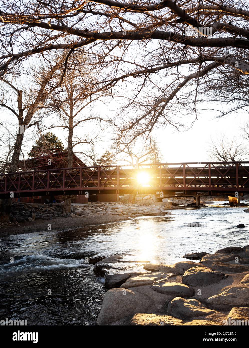 sunset on the river, Reno Nevada Stock Photo - Alamy