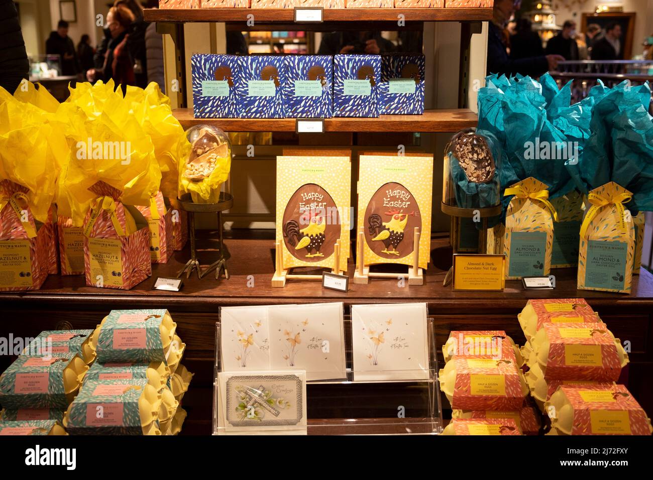 Fortnum & Mason store interior inside at Easter 2022 in Piccadilly West London W1A UK England  KATHY DEWITT Stock Photo