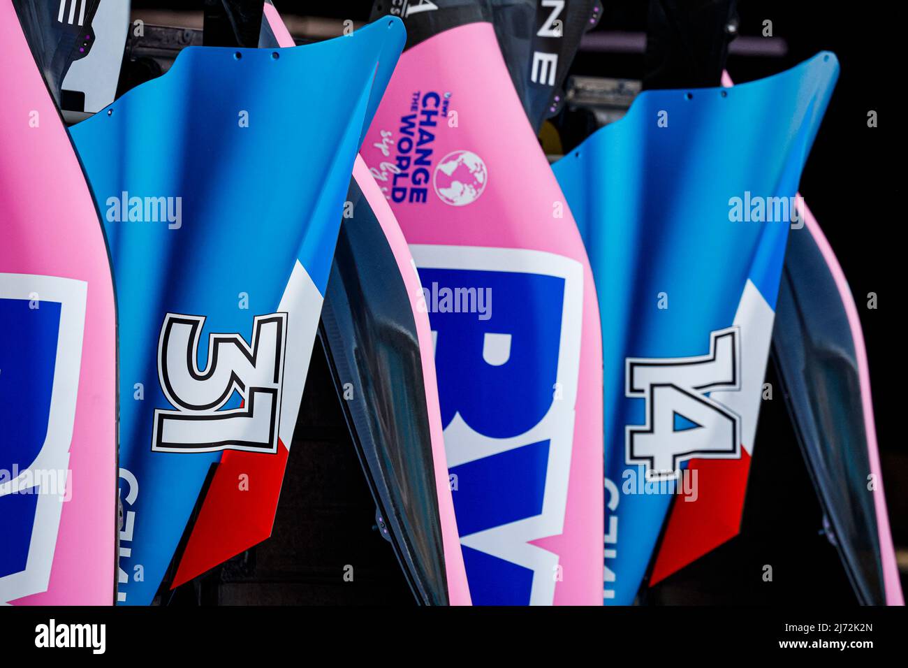 Alpine F1 Team A522, mechanical detail during the Formula 1 Crypto.com  Miami Grand Prix 2022, 5th round of the 2022 FIA Formula One World  Championship, on the Miami International Autodrome, from May