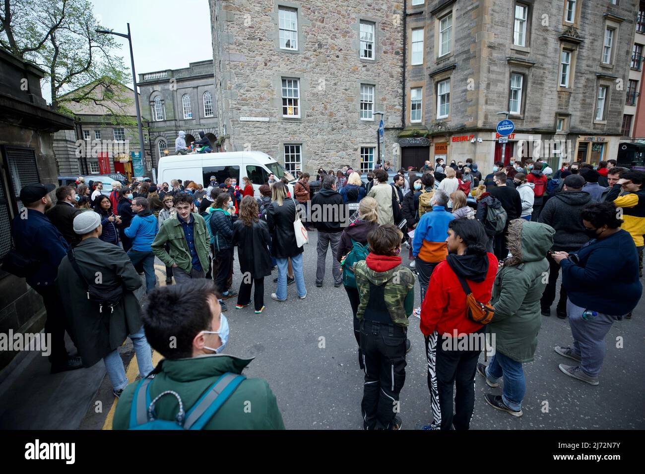 Edinburgh, Scotland, UK. 5th May 2022. Home Office Immigration Officers