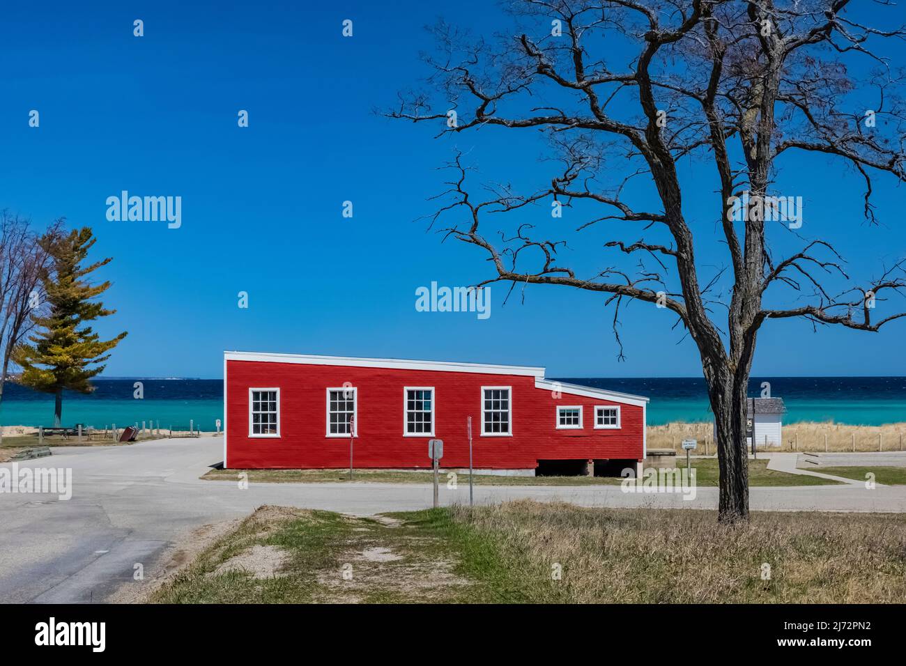 Glen Haven Canning Co. cannery in Glen Haven Village, a historic town