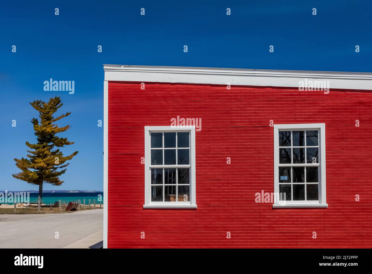 Glen Haven Canning Co. cannery in Glen Haven Village, a historic town