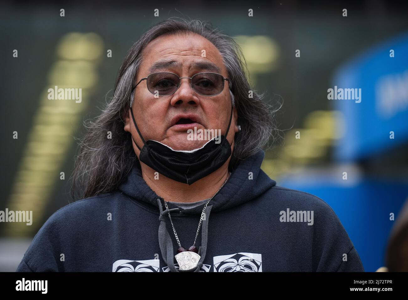 Maxwell Johnson, a Heiltsuk First Nation member who was arrested alongside his 14yearold