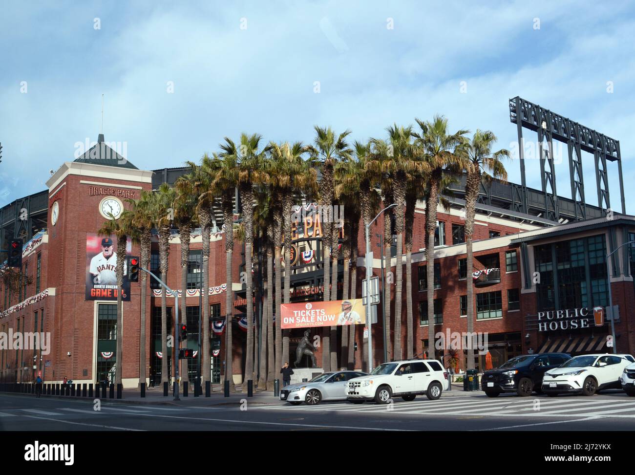 Oracle Park, home stadium for The San Francisco Giants MLB baseball team, in San Franciso, California. Stock Photo