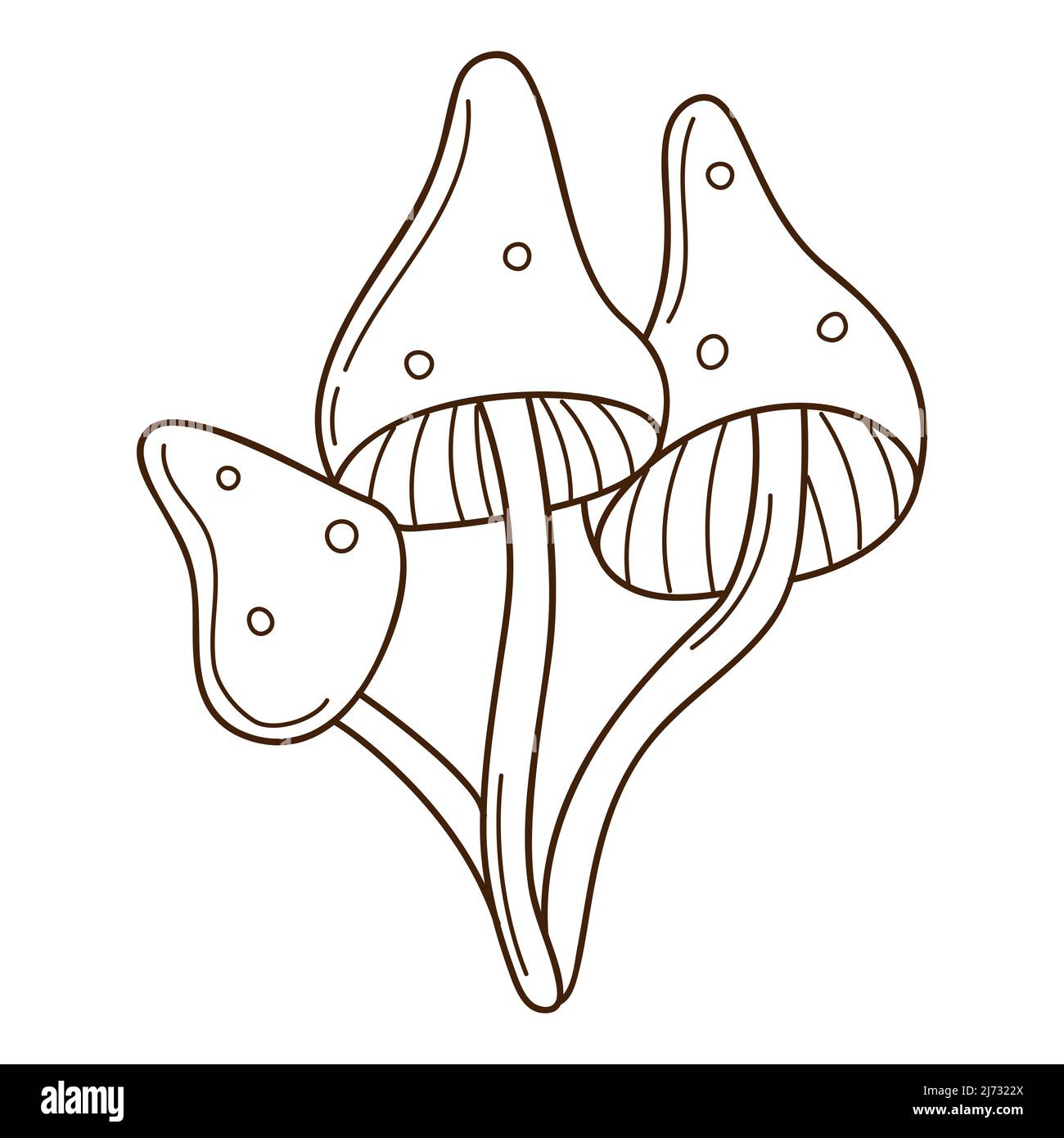 Single white toadstool Stock Vector Images Alamy