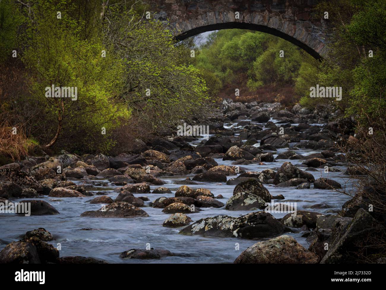 Old Bridge, Rhiconich, Sutherland, NW Highlands, Scotland. NC500 Stock Photo