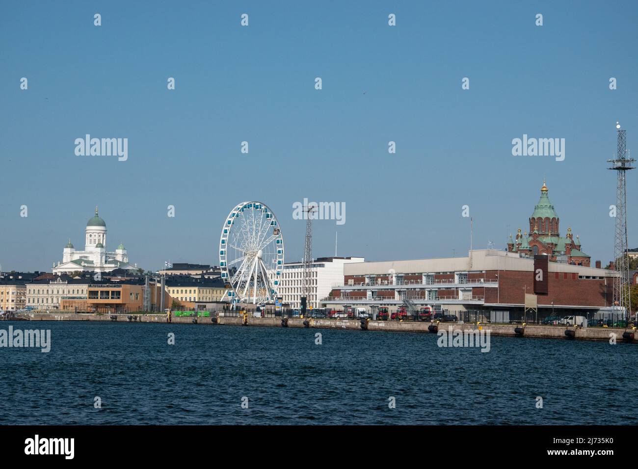 Skywheel, a ferris wheel, features one gondola cabin with a sauna