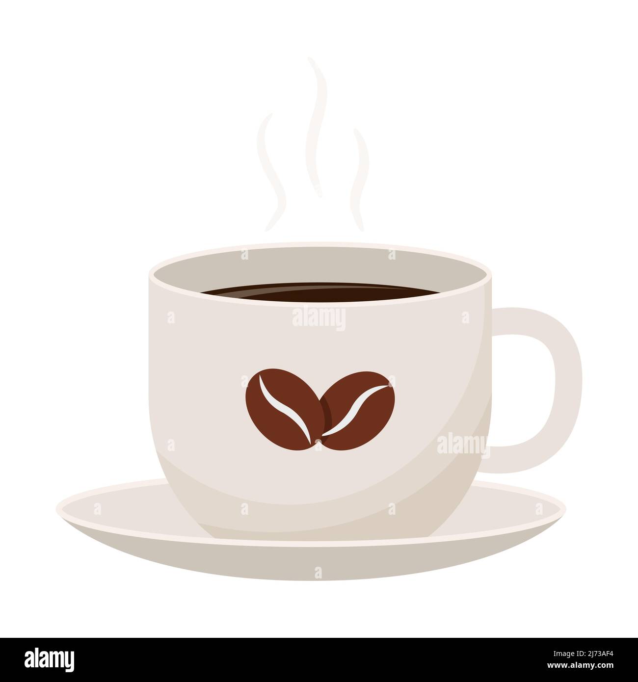 https://c8.alamy.com/comp/2J73AF4/a-cup-of-hot-coffee-on-a-saucer-an-invigorating-morning-drink-in-a-white-mug-with-coffee-beans-on-it-flat-cartoon-style-isolated-on-a-white-backgro-2J73AF4.jpg