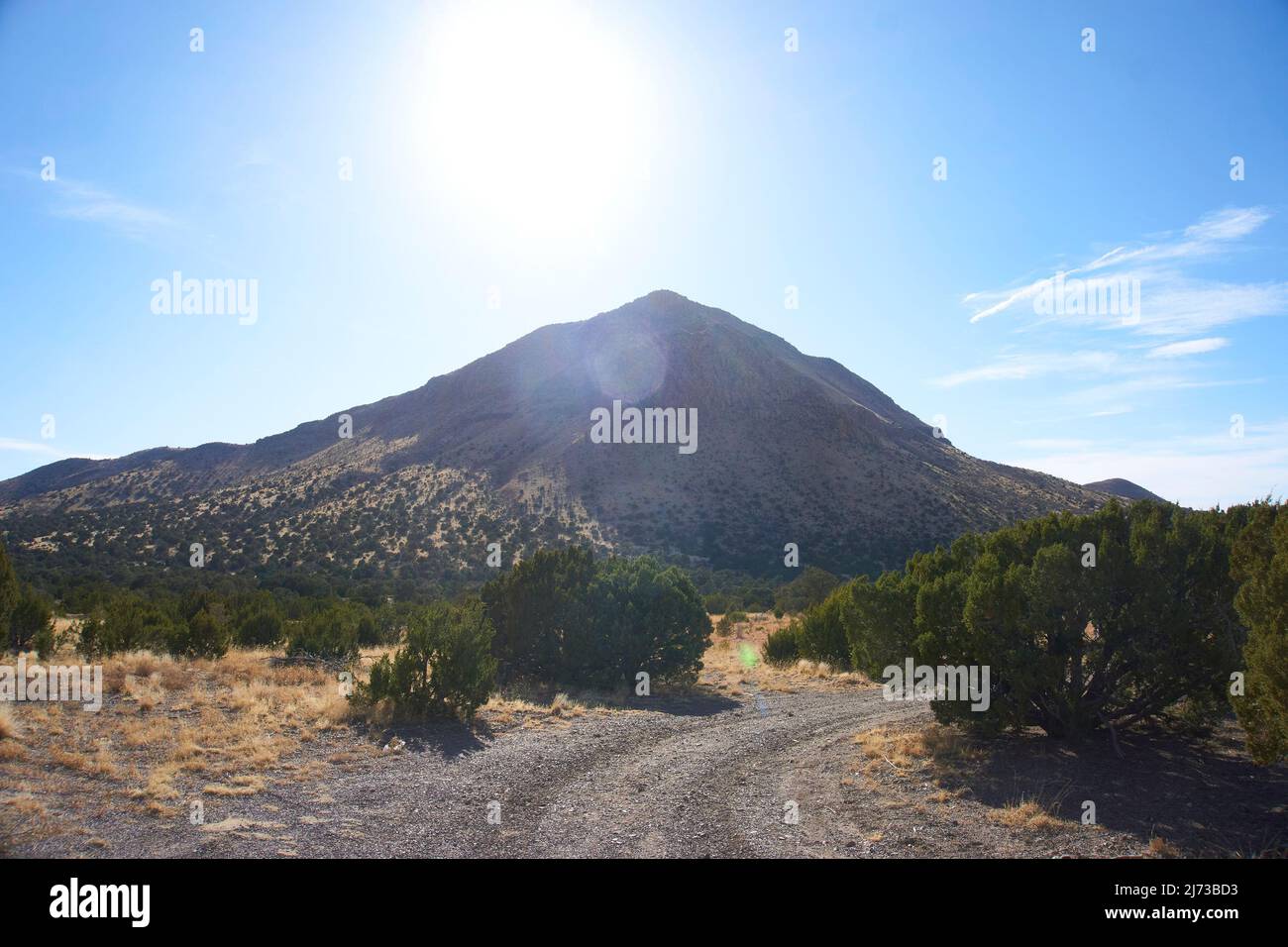 Abandoned Kelly Mine area in Magdalena, New Mexico. Stock Photo