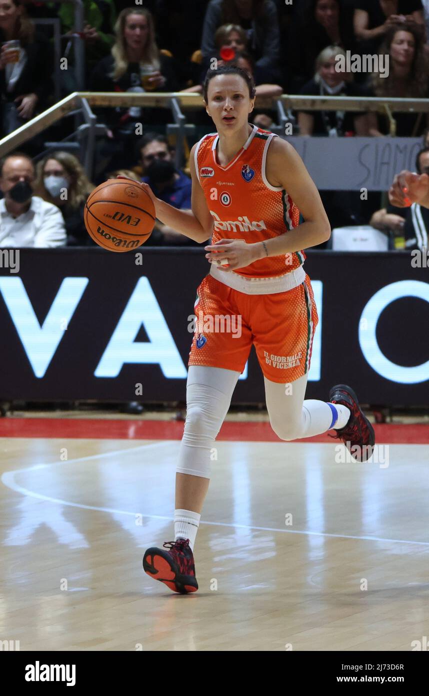during the game 4 final of the Italian women's basketball championship