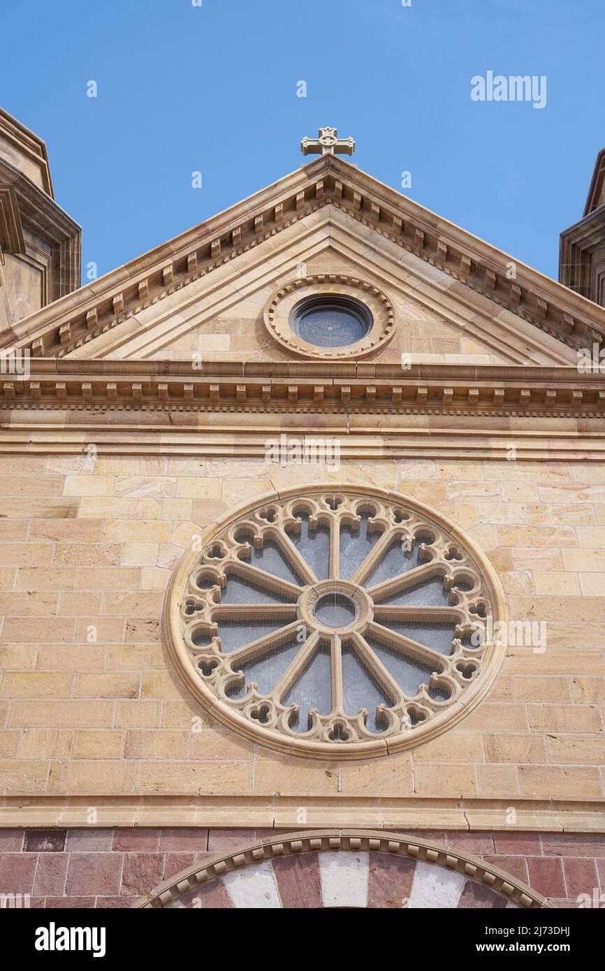 The Cathedral Basilica of St. Francis of Assisi, Santa Fe, New Mexico. Stock Photo