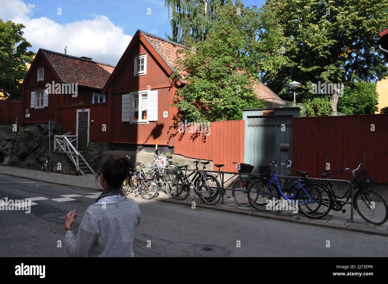 Historic homes in central Stockholm, Sweden Stock Photo Alamy