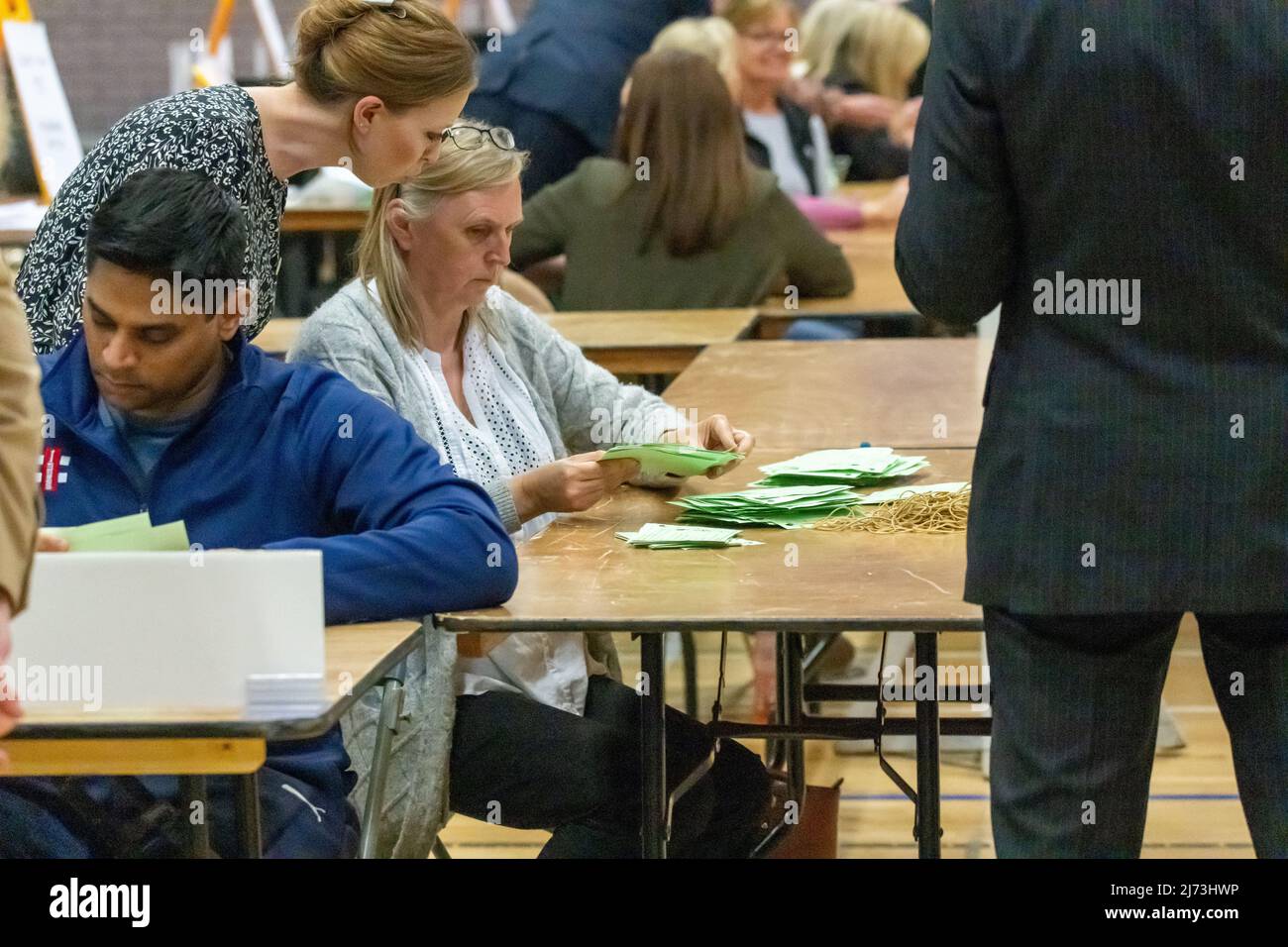 Brentwood Essex 6th May 2022 Brentwood borough council Local election count at the Brentwood Centre, Brentwood Essex Credit Ian DavidsonAlamy Live News Stock Photo