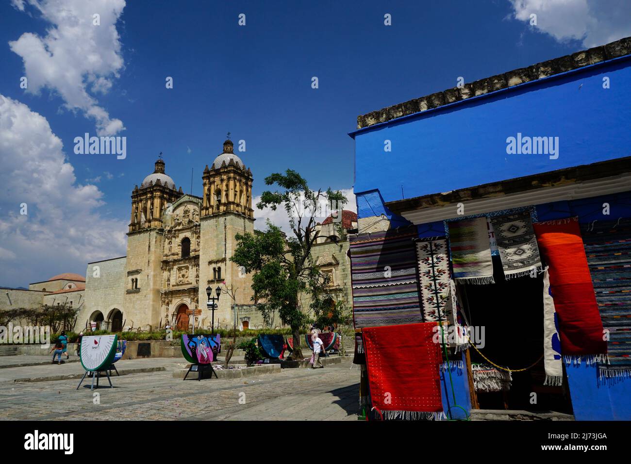 Church of Santo Domingo de Guzmán, Oaxaca de Juárez City, Oaxaca, Mexico Stock Photo