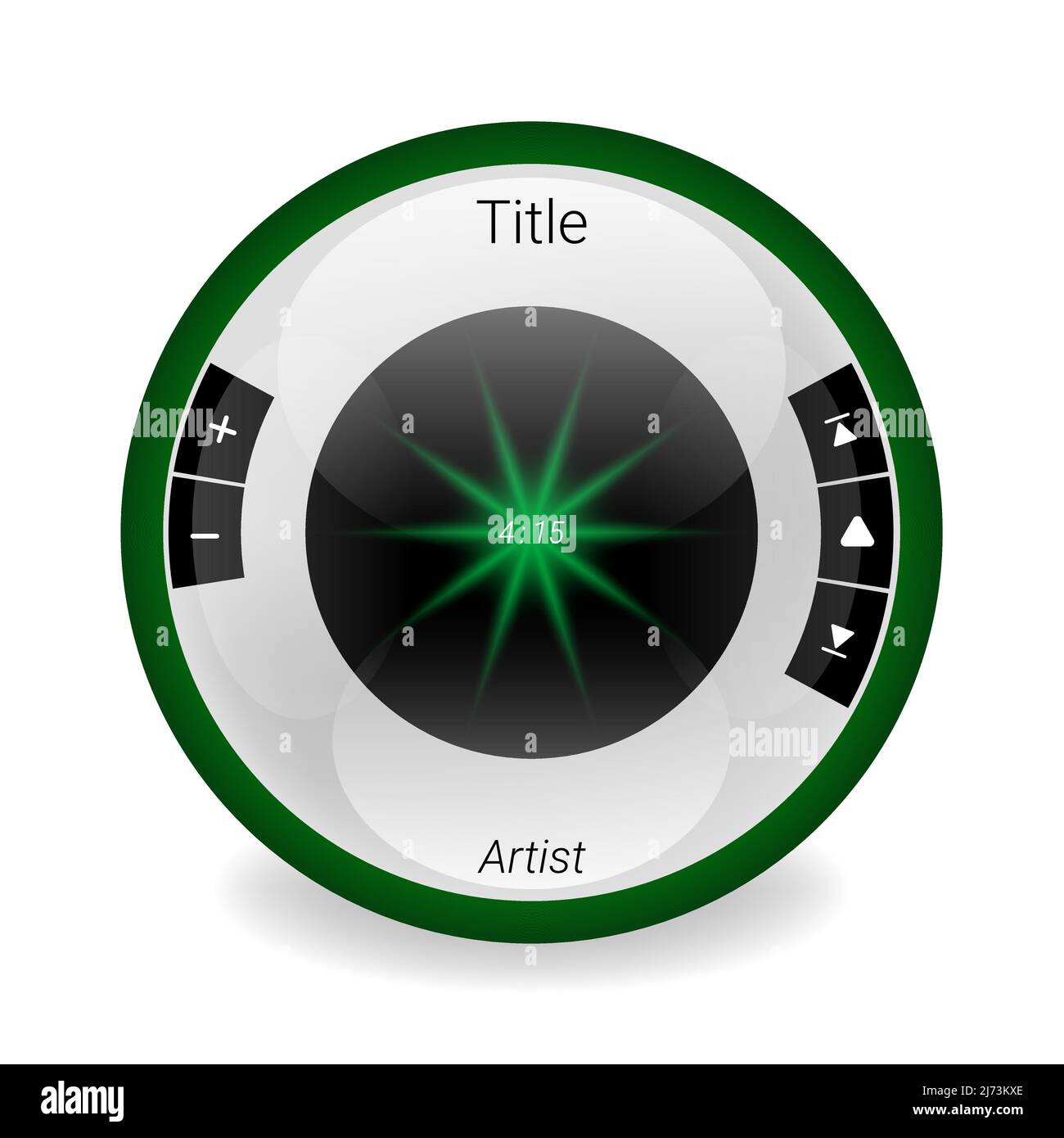music player one Stock Vector