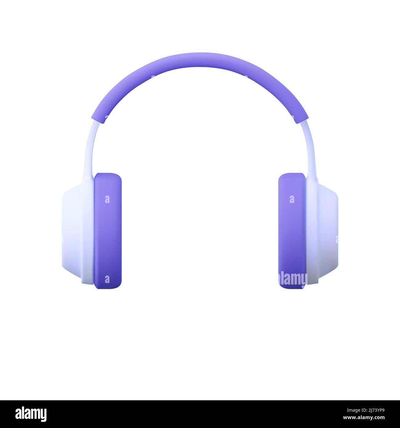 3d headphones isolated on white background Stock Vector Image & Art - Alamy