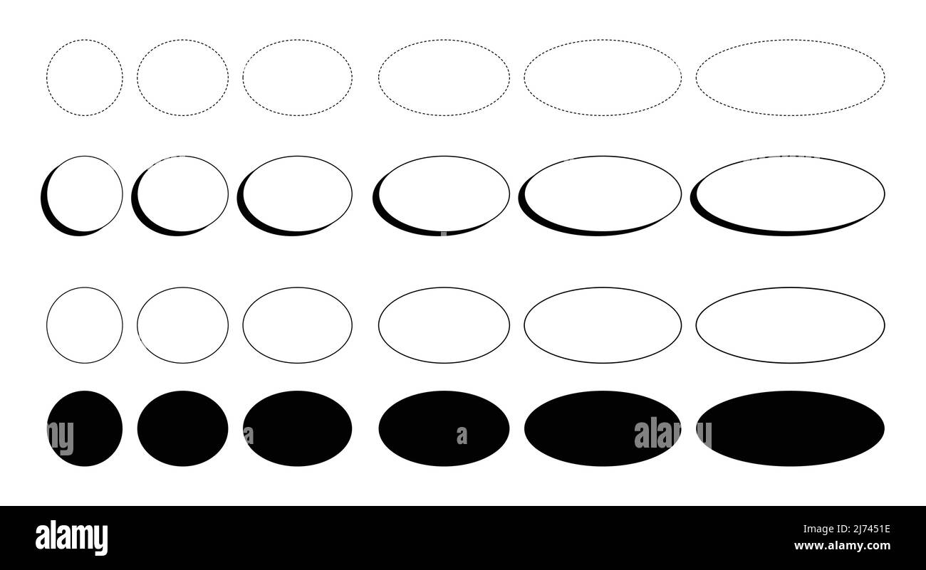 Abstract oval shape elements and free form background Stock Vector Image & Art Alamy