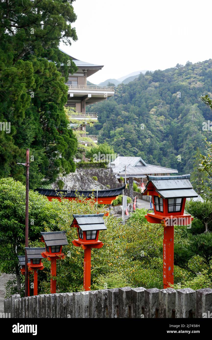 wakayama, japan, 2022/30/04 , Kumano Nachi Taisha. Is a Shinto shrine and part of the UNESCO-designated World Heritage Sacred Sites and Pilgrimage Rou Stock Photo