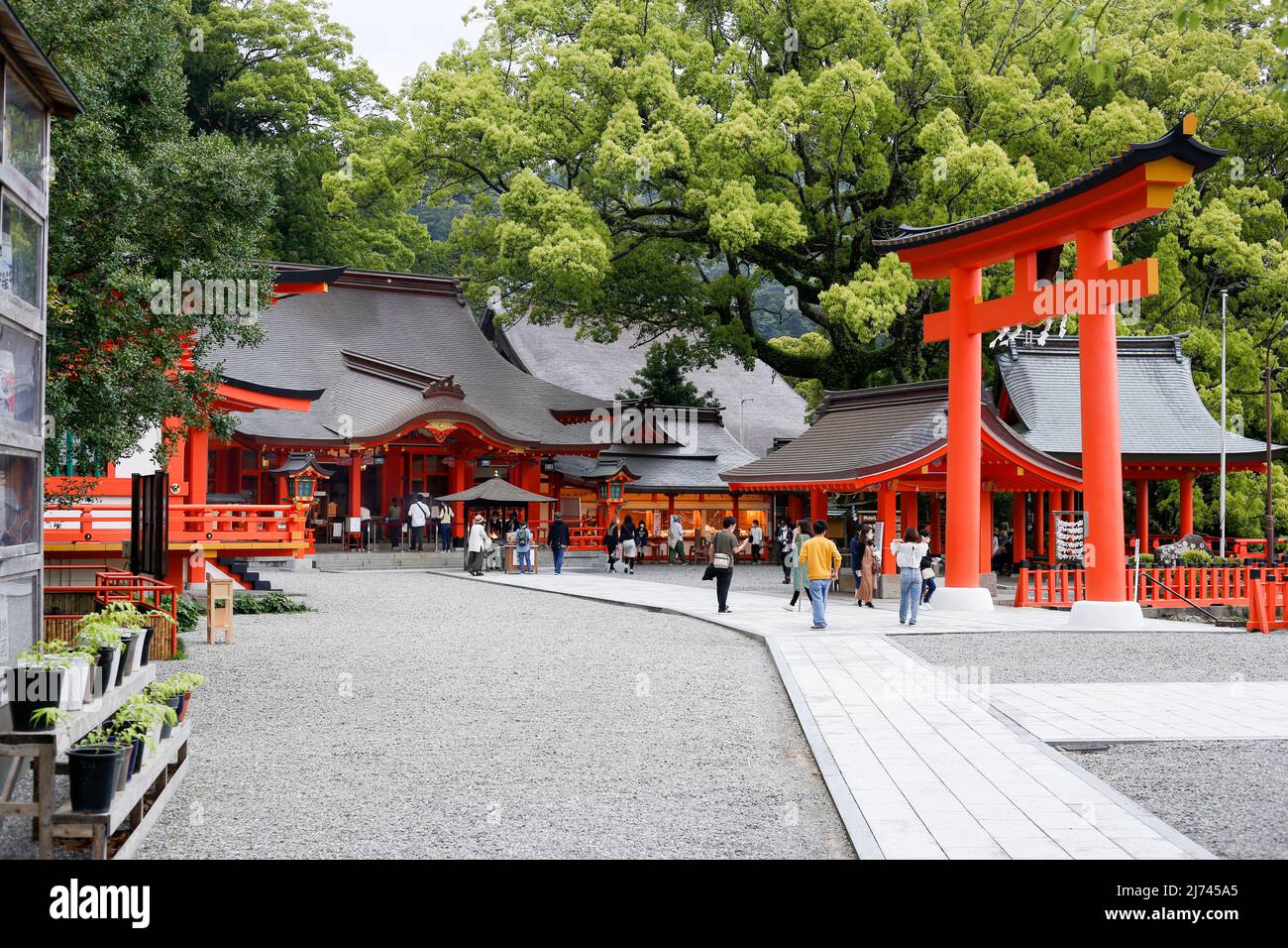 wakayama, japan, 2022/30/04 , Kumano Nachi Taisha. Is a Shinto shrine and part of the UNESCO-designated World Heritage Sacred Sites and Pilgrimage Rou Stock Photo