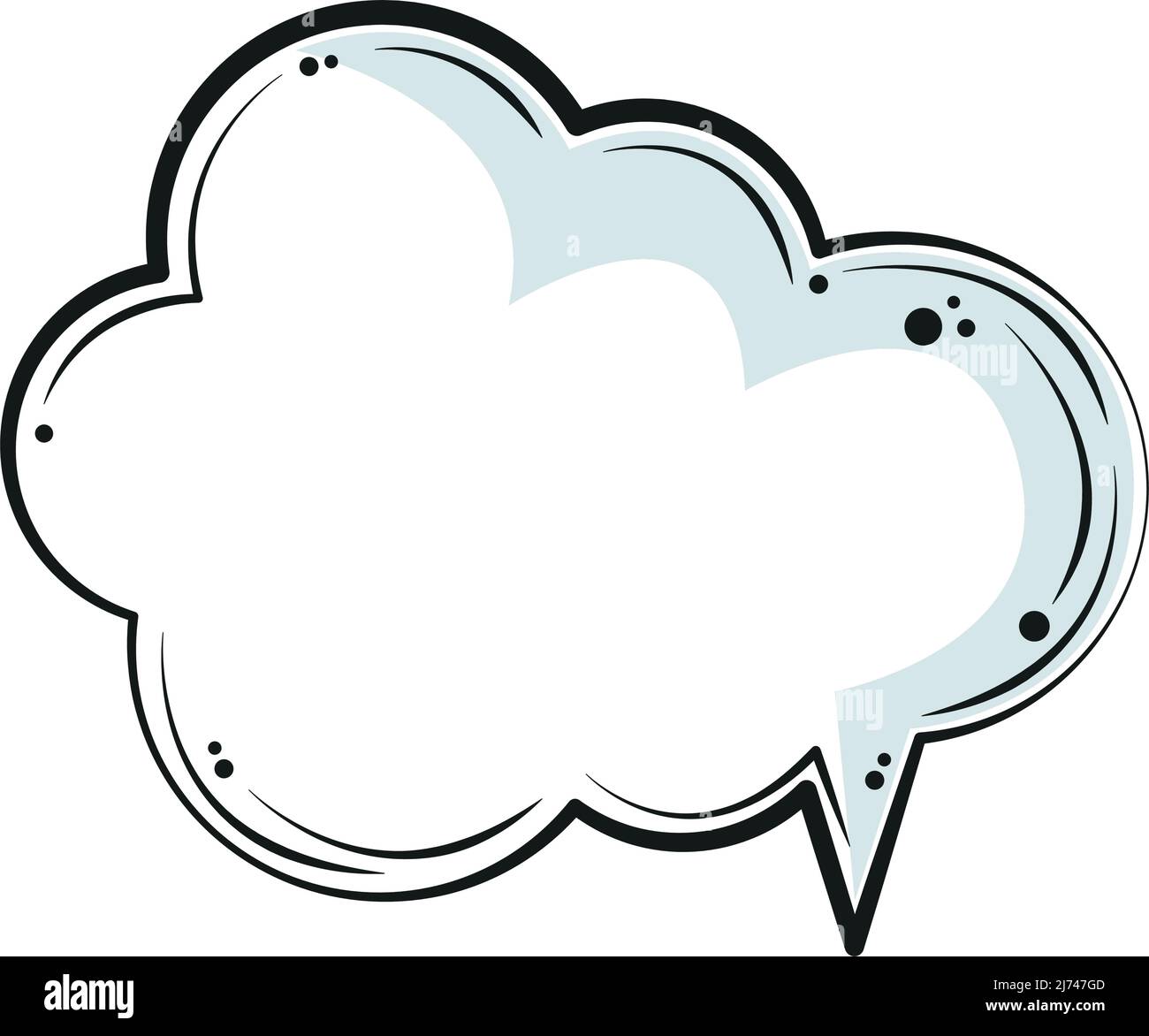 speech bubble in flat design Stock Vector Image & Art - Alamy