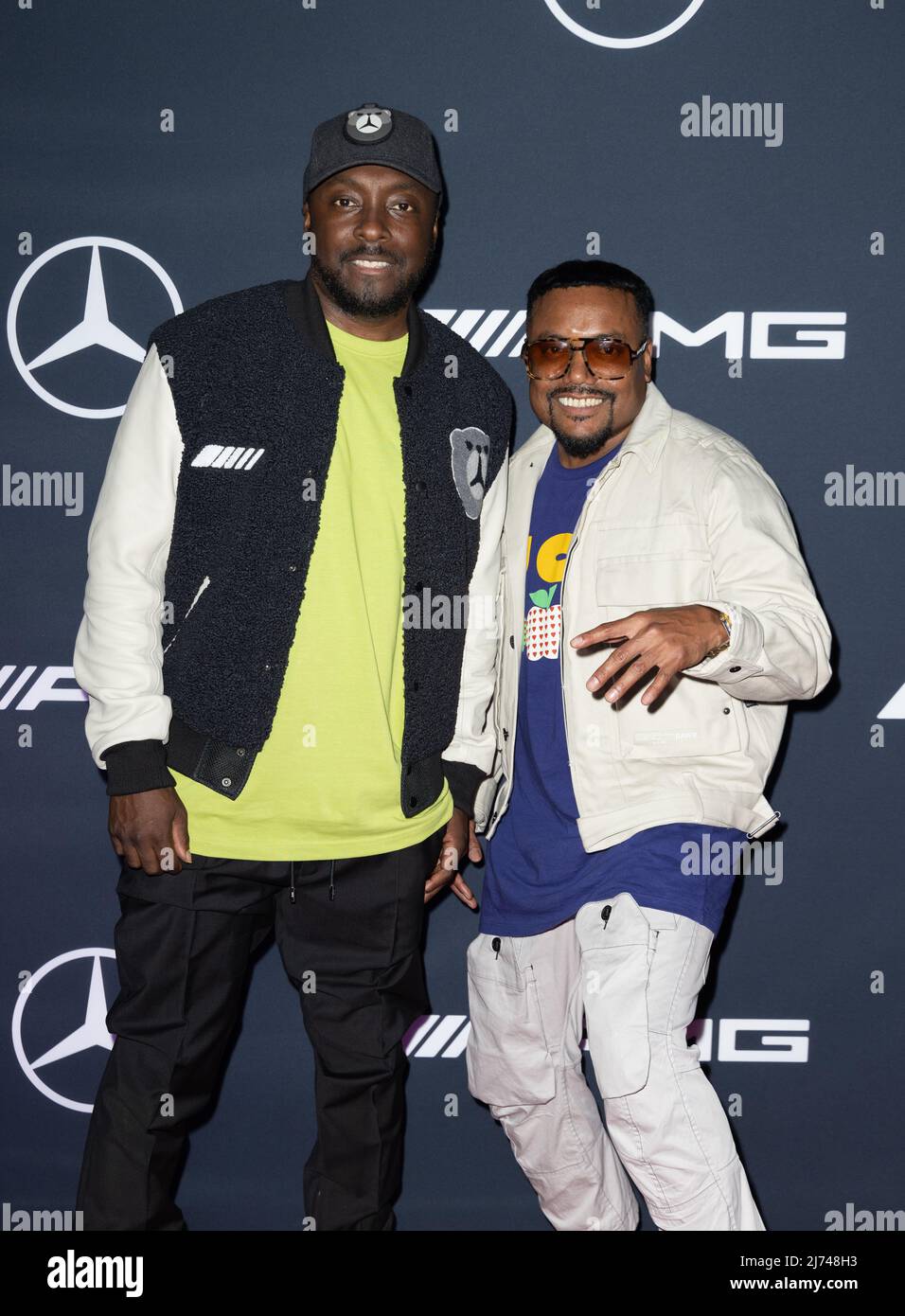 MIAMI, FLORIDA - MAY 05: (L-R) will.i.am and US-Filipino rapper Apl.de ...